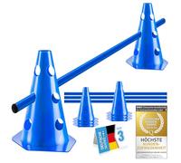 all Pets United® Accesorios de Entrenamiento de Agilidad para Perros y Caballos; Juego de obstáculos con Barra y Conos Estable y Resistente para Entrenamiento de Animales y fútbol (3 Sets)