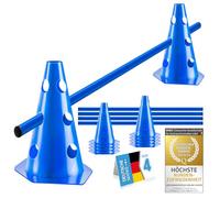 all Pets United® Accesorios de Entrenamiento de Agilidad para Perros y Caballos; Juego de obstáculos con Barra y Conos Estable y Resistente para Entrenamiento de Animales y fútbol (4 Sets)
