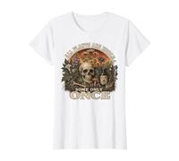 All Plants Are Edible Some Only Once Funny Men Women Camiseta gráfica económica, Mujer, Blanco, S