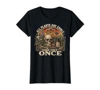 All Plants Are Edible Some Only Once Funny Men Women Camiseta gráfica económica, Mujer, Negro, L