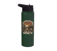 All Plants are Edible Some Only Once Funny Men Women Stainless Steel Insulated Water Bottle