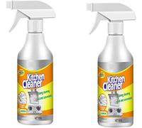 All-purpose Kitchen Pots and Pan Cleaner,All Purpose Kitchen Cleaner,Kitchen Bubble Cleaner Spray,Kitchen Cleaner for Range Hood, Oven, Pots, Grill, Sink (2pcs)
