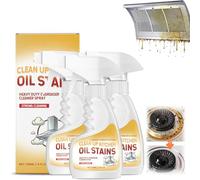 All-Purpose Kitchen Pots and Pan Cleaner, Heavy Oil Stain Cleaner Kitchens, Multi-purpose Kitchen Heavy Oil Cleaner, No-Rinse Foaming Formula for Stoves, Cookware (3)