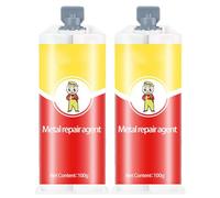 All-Purpose Repair Glue - 2 Pack A-B Metal Glues, Metal Repair Agent, High Strength Welding Adhesive, for Repairing Metal, Welding Steel, Aluminum, and DI.Y Craft, Metal Product and More, Waterproof