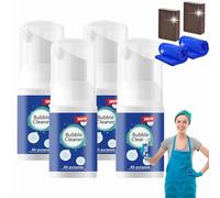 All-Purpose Rinse-Free Cleaning Spray, Rinse Free Foam Cleaner, Lazzda Bubble Cleaner, Dumalt Foam Cleaner, Multi-Purpose Foam Cleaner Spray, Bubble Cleaner (30ML*4)