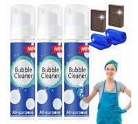 All-Purpose Rinse-Free Cleaning Spray, Rinse Free Foam Cleaner, Lazzda Bubble Cleaner, Dumalt Foam Cleaner, Multi-Purpose Foam Cleaner Spray, Bubble Cleaner (100ML*3)