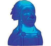 All Ride 871125284473 Luz LED Azul Con Corona de Plumas India, Multicolor