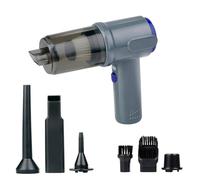 All Ride - Aspiradora inalámbrica con batería de 36 W - Aspiradora de Mano con 6 Accesorios - USB-C Recargable - Aspiradora inalámbrica - con función de succión y soplado - Accesorios para Coche