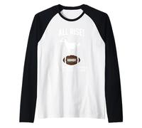 All Rise The Fantasy Football Goat ha Llegado Camiseta Manga Raglan