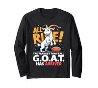 All Rise The Fantasy Football Goat Has Arrived Men Women Manga Larga