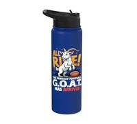All Rise The Fantasy Football GOAT Has Arrived Men Women Stainless Steel Insulated Water Bottle