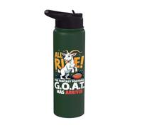 All Rise The Fantasy Football GOAT Has Arrived Men Women Stainless Steel Insulated Water Bottle