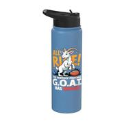 All Rise The Fantasy Football GOAT Has Arrived Men Women Stainless Steel Insulated Water Bottle