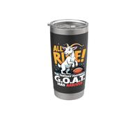 All Rise The Fantasy Football GOAT Has Arrived Men Women Vaso térmico de acero inoxidable de doble pared