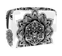All Seeing Eye Art - Bolsa de cosméticos para mujer, bolsas de aseo de viaje, bolsa grande de PVC para maquillaje, práctica bolsa organizadora con cremallera, multicolor, 18.5x7.5x13cm/7.3x3x5.1in,