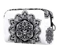All Seeing Eye Art - Bolsa de cosméticos para mujer, neceser de viaje, bolsa organizadora de maquillaje grande con cremallera, multicolor, 18.5x7.5x13cm/7.3x3x5.1in, Neceser