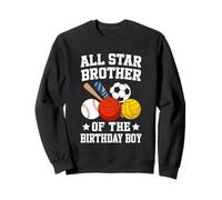 All Star Brother Of The Birthday Boy Tema deportivo Sudadera