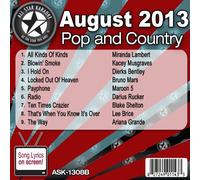 All Star Karaoke August 2013 Pop and Country Hits B (ASK-1308B) by Miranda Lambert