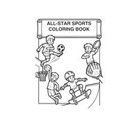 All-Star Sports Coloring Book: 15 Fun Sports Scenes for Boys Ages 6-10 - Soccer, Basketball, Football, Swimming & More