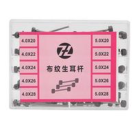 All - Steel Linen Finish Watch Band Spring Bars Link Pins, Professional Watch Repair Kit, Assorted Sizes for Watchmakers, Includes 100 Pieces of Durable Watch Pins with Storage Box