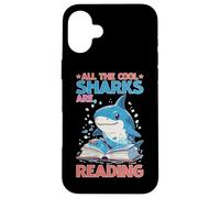 All The Cool Sharks Are Reading Jardín de Infancia Carcasa para iPhone 16 Plus