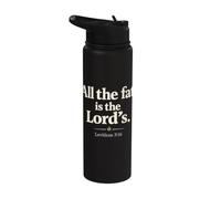 All The Fat is The Lord's Leviticus 3:16 Christian Humor Stainless Steel Insulated Water Bottle