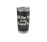 All The Fat is The Lord's Leviticus 3:16 Christian Humor Vaso térmico de acero inoxidable de doble pared