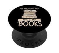All The Good Men Are in my Books Novela romántica PopSockets PopGrip Adhesivo