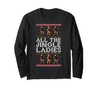 All The Jingle - Camiseta Divertida de Navidad para Mujer Manga Larga