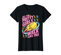 All The Pretty Girls Walk Like This Softball Girl Lover tee Camiseta