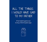 All the things I would have said to my father if he hadn't gone out to buy milk 10 years ago: an ironic collection of thoughts and regrets for anyone ... a parent... and the milk that never came back