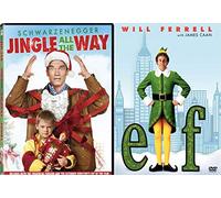 All The Way Christmas 2-Movie Holiday Comedy DVD Jingle All The Way + Elf Fun Double Feature Bundle Modern Classics