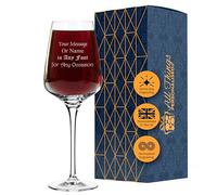 All Things Personalised Aristo Copa de Vino Personalizada 450 ml - Copa Vino Grabada con Nombre o Mensaje - Regalo para Cumpleaños, Boda - Grabado Láser, Apto Lavavajillas, con Caja de Regalo