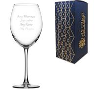 All Things Personalised Enoteca Copa de Vino Grande 550 ml - Copa Vino Grabada con Nombre o Mensaje - Regalo para Cumpleaños, Boda - Grabado Láser, Apto Lavavajillas, con Caja de Regalo