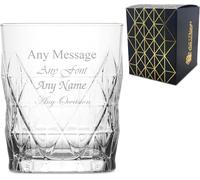 All Things Personalised Keops Vaso de Whisky Personalizado 345 ml - Copa Whisky Grabado Láser con Nombre y Mensaje - Regalo para Cumpleaños, Vatertag, Navidad - Apto Lavavajillas, con Caja de Regalo
