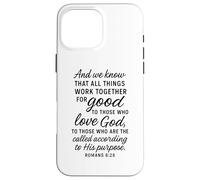 All Things Work Together For Good Romans 8:28 Versículo de la Biblia Carcasa para iPhone 16 Pro MAX