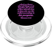 All Things Work Together For Good Romans 8:28 Versículo de la Biblia PopSockets PopGrip para MagSafe