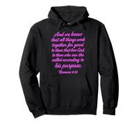 All Things Work Together For Good Romans 8:28 Versículo de la Biblia Sudadera con Capucha