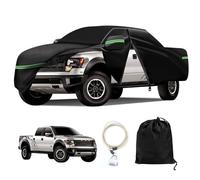 All Weather Protection Car Cover, Compatible with 2001-2023 Ford F150 F250 F350 Raptor, 210T 6-Layer Professional Outdoor Full Car Cover with Combination Lock and Large Storage Bag