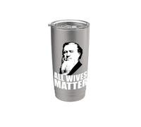 ALL WIVES MATTER Poligamia Memes Mormones Divertidos Vaso térmico de acero inoxidable de doble pared
