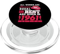 All Women Are Born In 1961 65 Years Old Funny 65th Birthday PopSockets PopGrip para MagSafe
