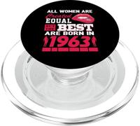 All Women Are Born In 1963 63 Years Old Funny 63rd Birthday PopSockets PopGrip para MagSafe