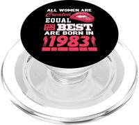 All Women Are Born In 1983 43 Years Old Funny 43rd Birthday PopSockets PopGrip para MagSafe