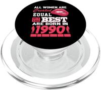 All Women Are Born In 1990 36 Years Old Funny 36th Birthday PopSockets PopGrip para MagSafe