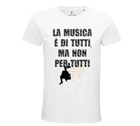 ALL YOU CAN TEE Camiseta La Música White Camiseta Unisex - Adulto