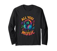 All You Is Music DJ Lover Beat Makers Productor Musical para Hombre Manga Larga