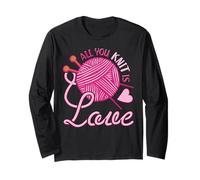 All You Knit Is Love - Juego de Notas para Tejer Manga Larga
