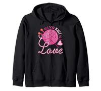All You Knit Is Love - Juego de Notas para Tejer Sudadera con Capucha