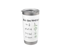 All You Need Is Love And Math Vaso térmico de acero inoxidable de doble pared