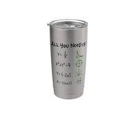 All You Need Is Love And Math Vaso térmico de acero inoxidable de doble pared